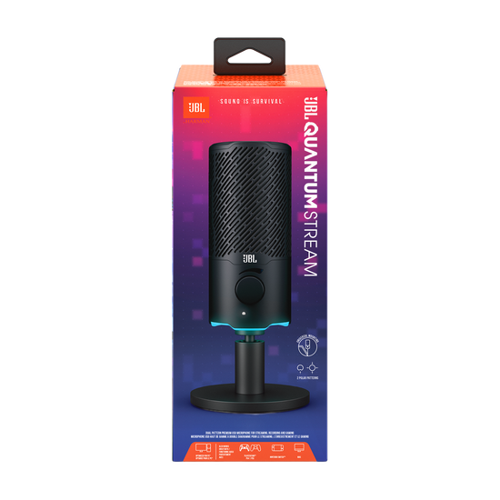 JBL Quantum Stream | Micrófono USB premium doble para streaming